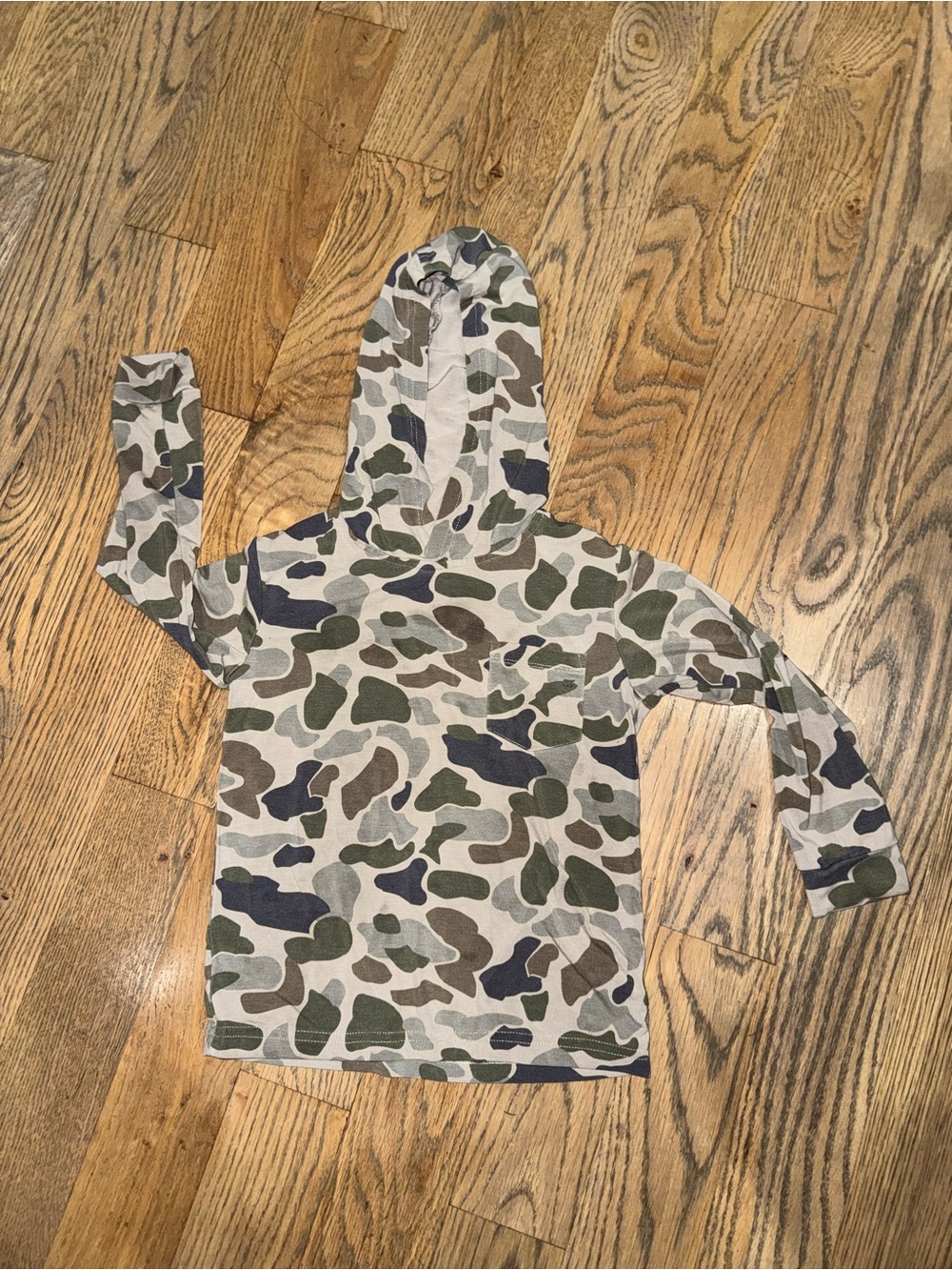 Kids Camo Long-Sleeve Free Fly Hoodie